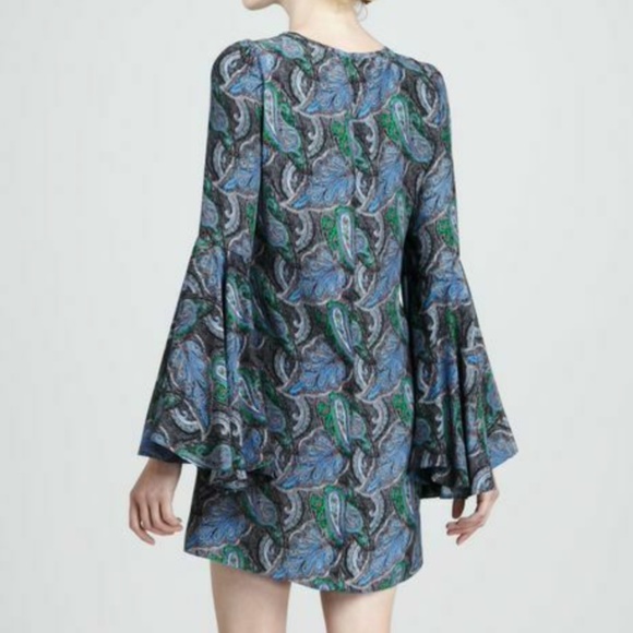 Elizabeth & James Mabel Paisley silk mini-dress XS - Picture 2 of 14